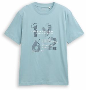 TOM TAILOR Tričko  svetlozelená / tmavozelená / biela