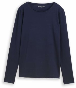 TOM TAILOR Tričko  tmavomodrá