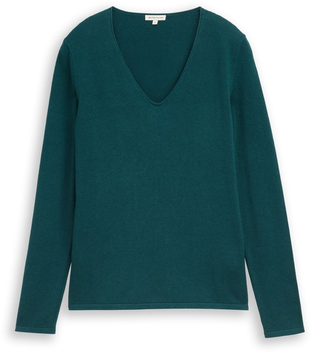 TOM TAILOR Sveter  petrolejová