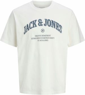Jack & Jones Plus Tričko 'JJEDenver'  námornícka modrá / biela
