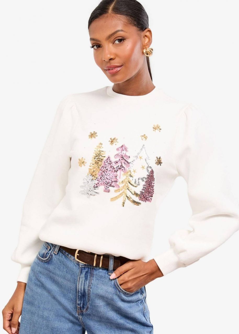 self. Mikina  olivová / baklažánová / biela