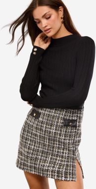 self. Šaty  citrónová / čierna / biela