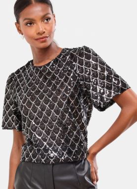 self. Blúzka  čierna / biela