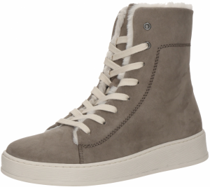 GABOR Šnurovacie členkové čižmy  sivá / šedobiela