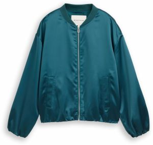 TOM TAILOR Prechodná bunda  petrolejová