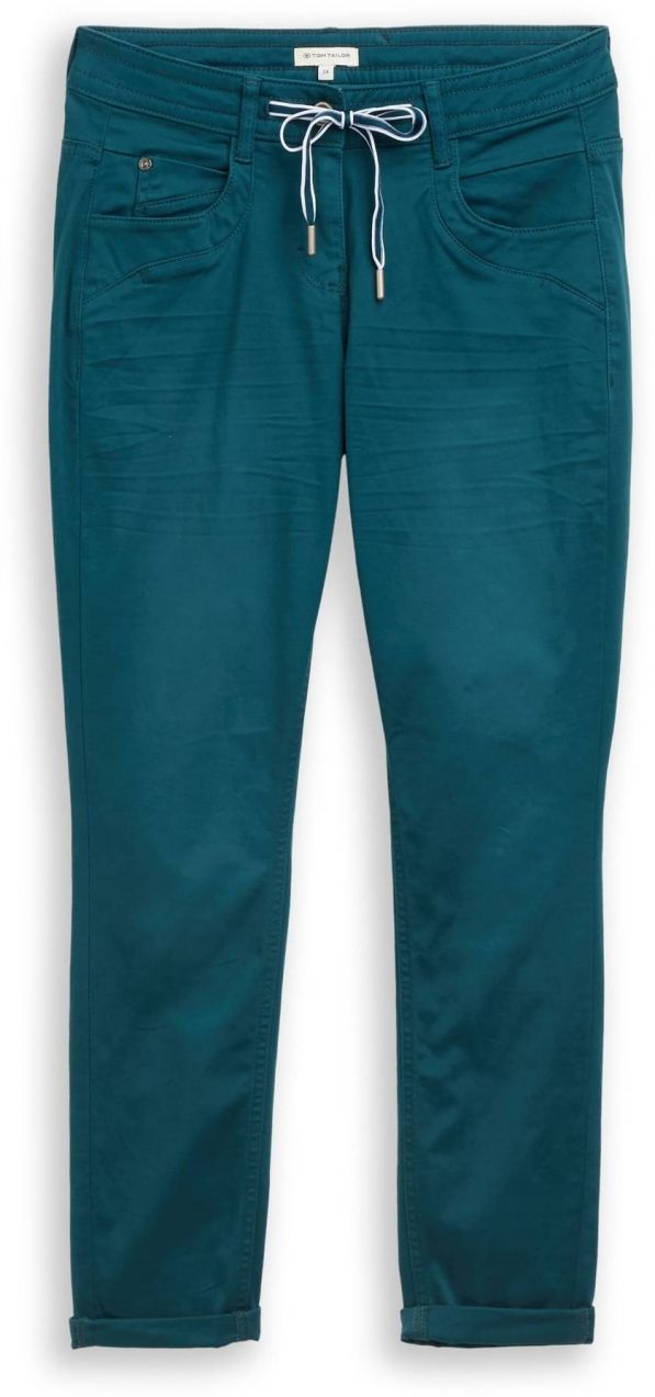 TOM TAILOR Nohavice  petrolejová