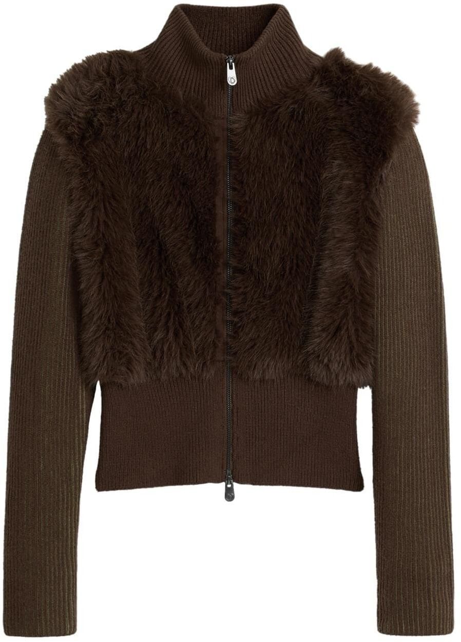 Desigual Sveter  hnedá