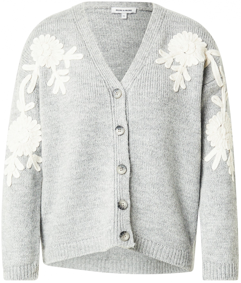 MORE & MORE Kardigán  svetlobéžová / sivá