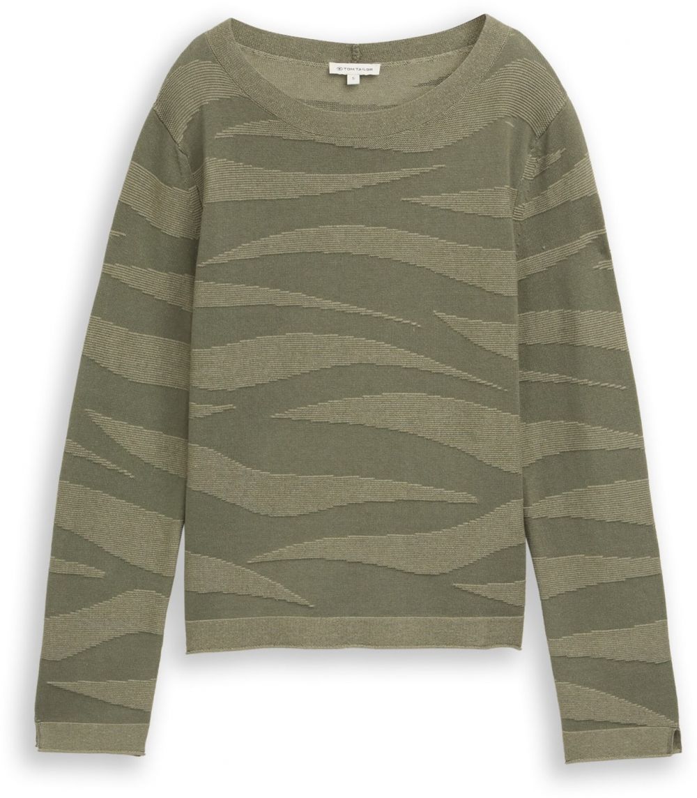 TOM TAILOR Sveter  zelená