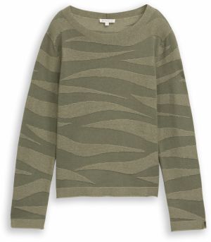 TOM TAILOR Sveter  zelená