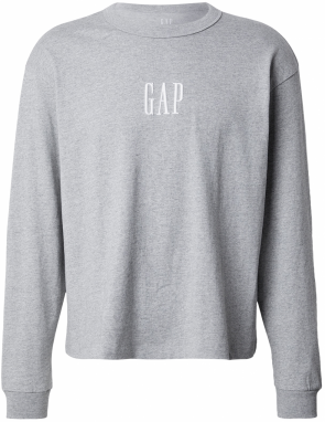 GAP Tričko  sivá melírovaná / biela