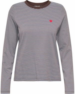 JDY Tričko 'JDYPISA'  čokoládová / biela