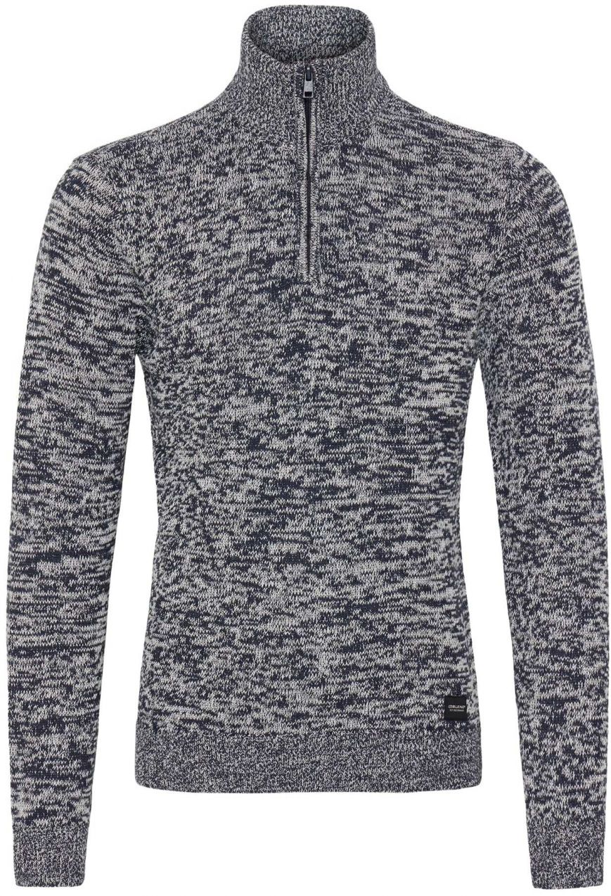 BLEND Sveter  tmavomodrá / biela