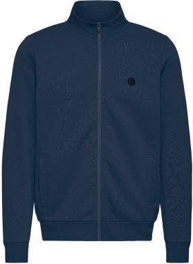 BLEND Tepláková bunda  námornícka modrá / čierna