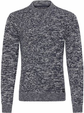 BLEND Sveter  námornícka modrá / biela