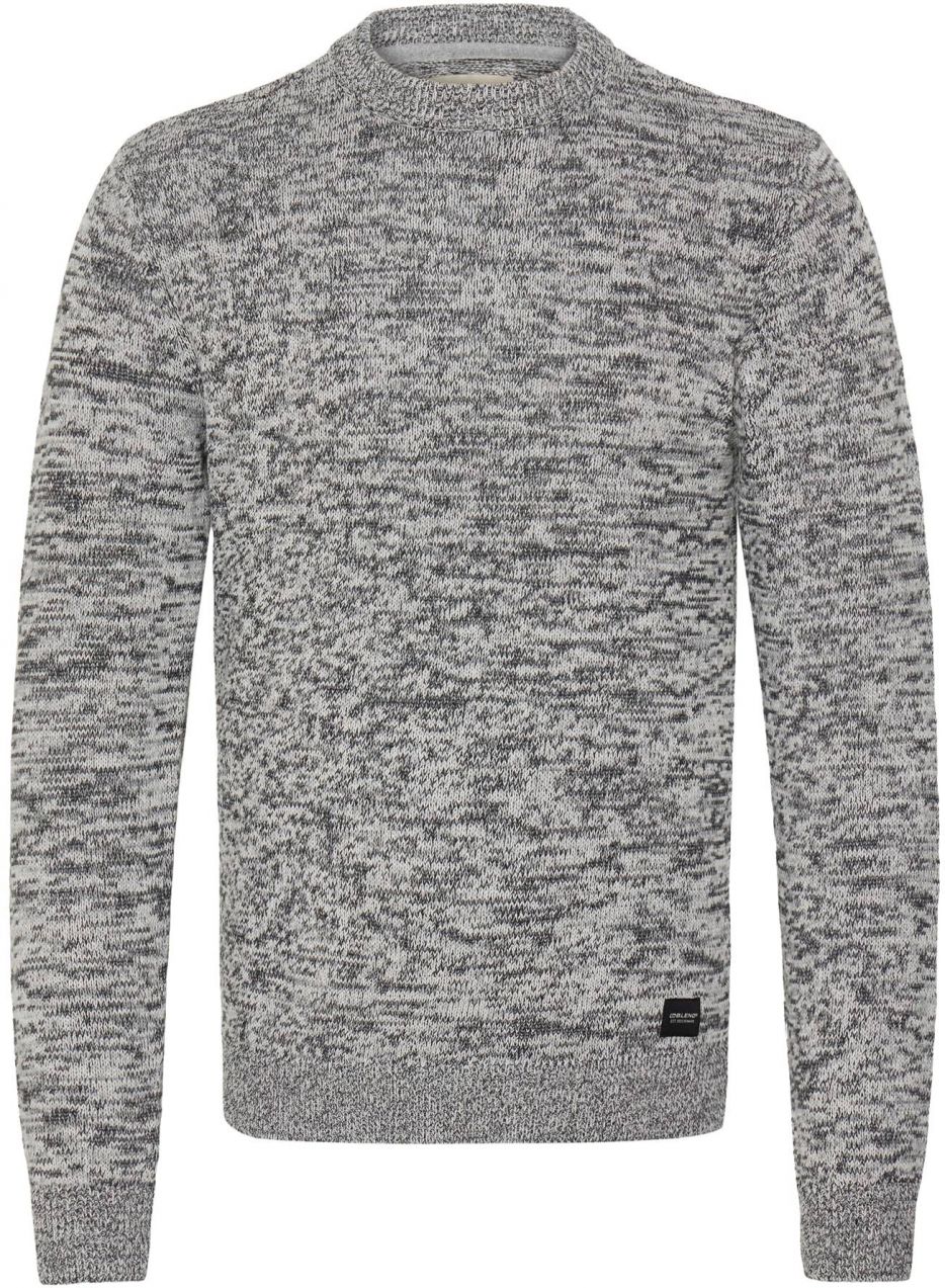 BLEND Sveter  sivá melírovaná