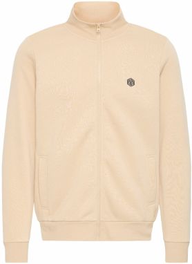 BLEND Tepláková bunda  béžová / čierna