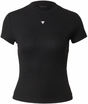 GUESS Tričko 'TINA'  čierna / strieborná