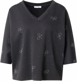 Hailys Tričko 'De44bby'  čierna / strieborná