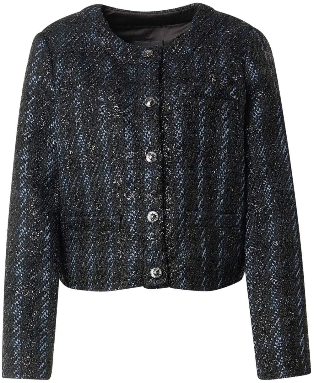 GUESS Prechodná bunda 'Andie'  modrá / čierna