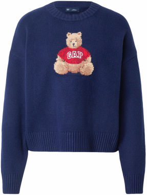 GAP Sveter 'BRANNAN'  tmavomodrá / mokka / červená / biela