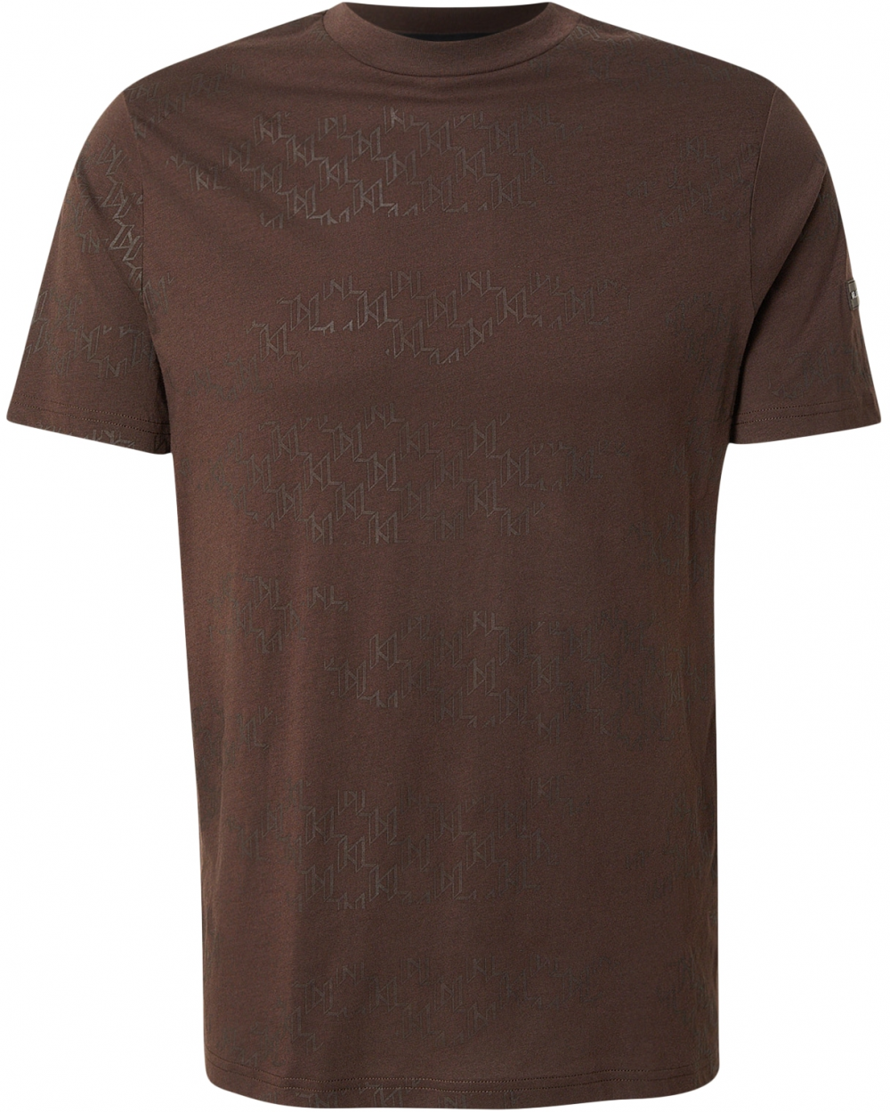 Karl Lagerfeld Tričko  tmavohnedá / tmavosivá