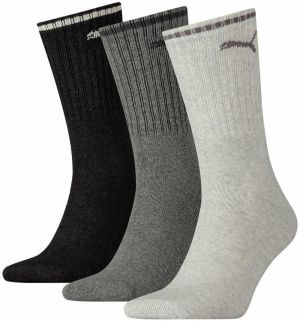 PUMA Ponožky  sivá / čierna / biela