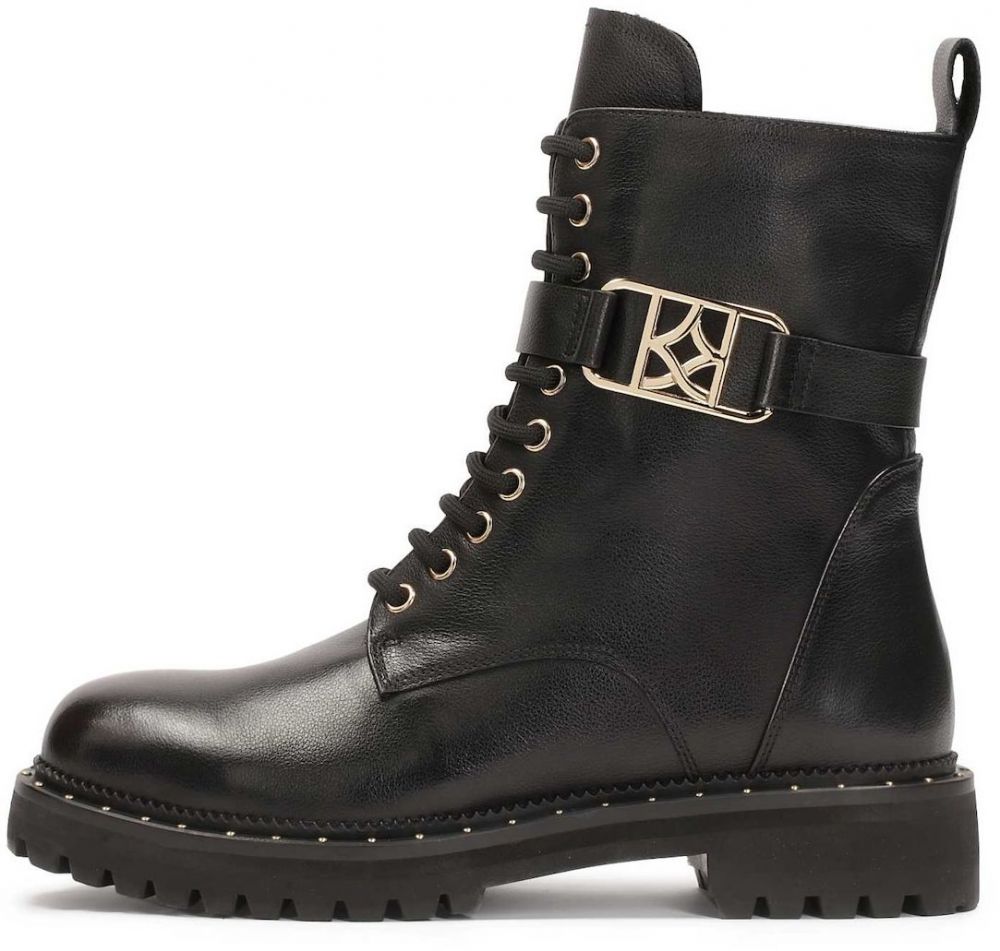 Kazar Šnurovacie členkové čižmy  čierna