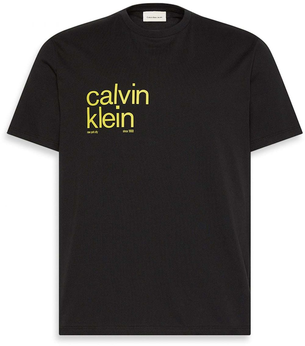 Calvin Klein Jeans Tričko '20S IO'  žltá / čierna