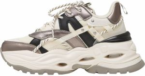 BUFFALO Nízke tenisky 'TRIPLET HOLLOW'  krémová / bronzová / čierna