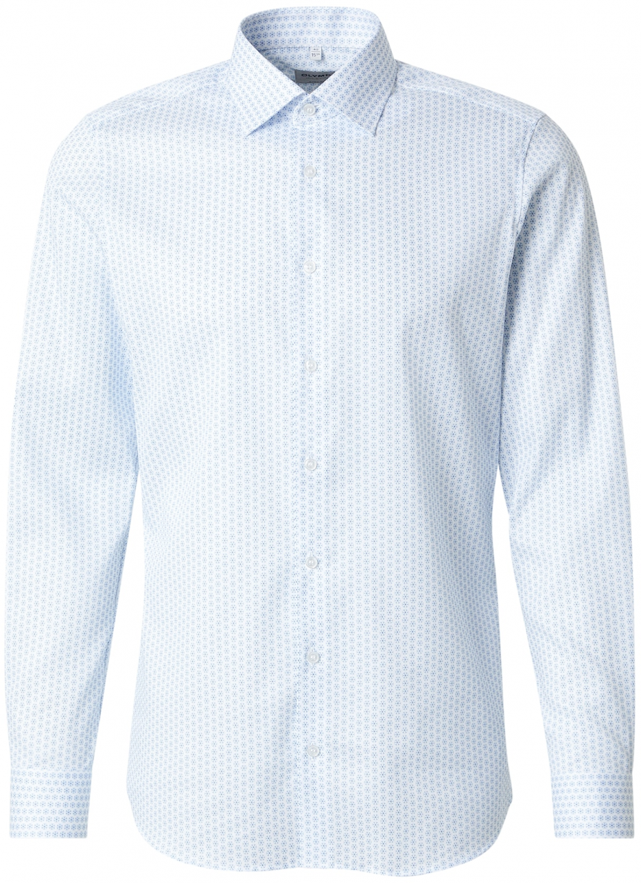 OLYMP Košeľa 'Level 5'  svetlomodrá / biela