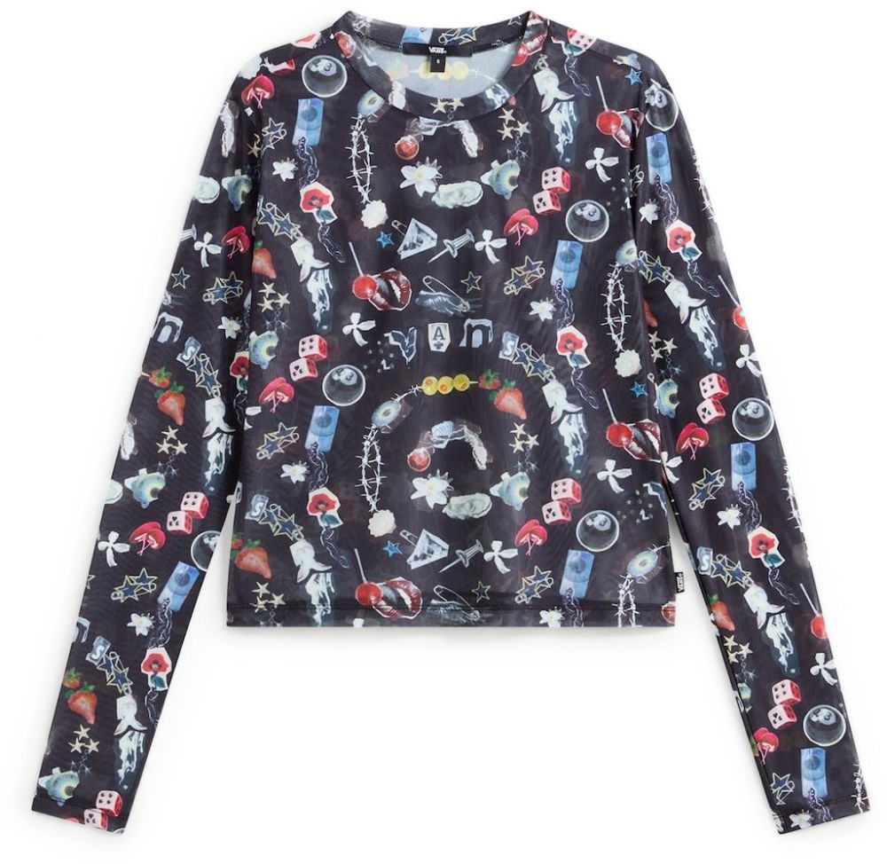 VANS Tričko  zmiešané farby / čierna