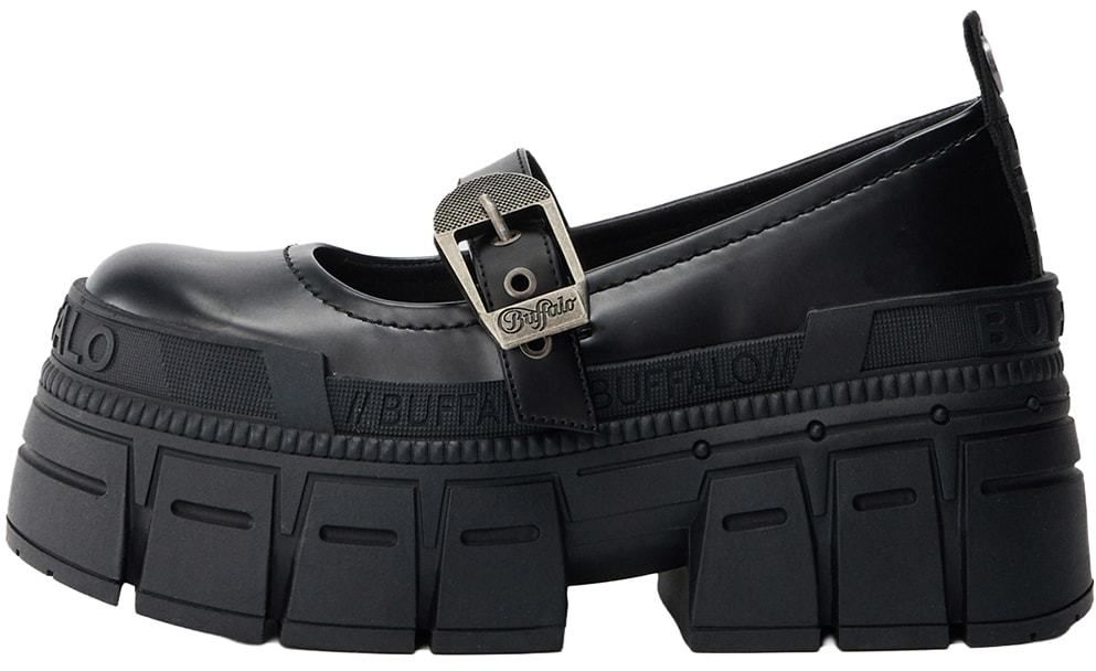 BUFFALO Baleríny s ramienkom 'GOSPHER'  čierna