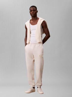 Calvin Klein Jeans Nohavice  biela