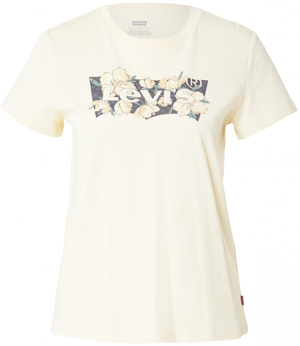 LEVI'S ® Tričko 'THE PERFECT'  tmavomodrá / tmavomodrá / pastelovo žltá / jedľová