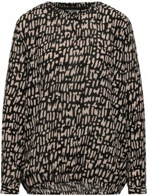 CECIL Blúzka  telová / čierna melírovaná