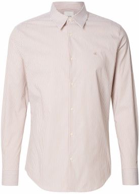 Calvin Klein Košeľa  marhuľová / biela