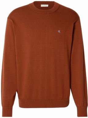 Calvin Klein Jeans Sveter  hrdzavo červená