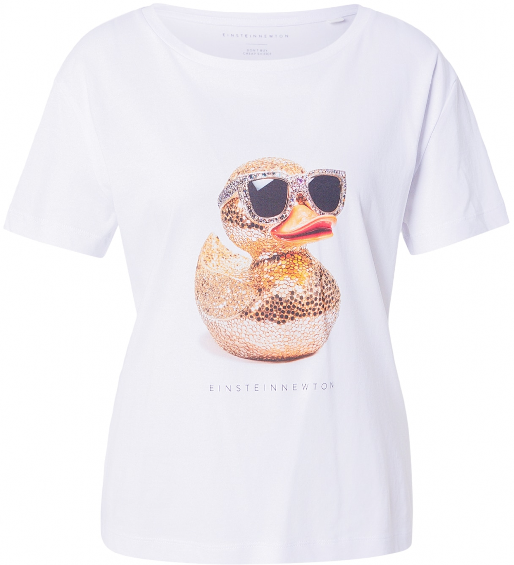 EINSTEIN & NEWTON Tričko 'Entchen'  zlatá žltá / čierna / biela