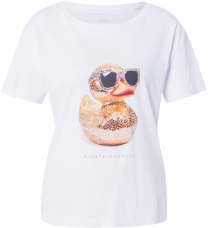 EINSTEIN & NEWTON Tričko 'Entchen'  zlatá žltá / čierna / biela