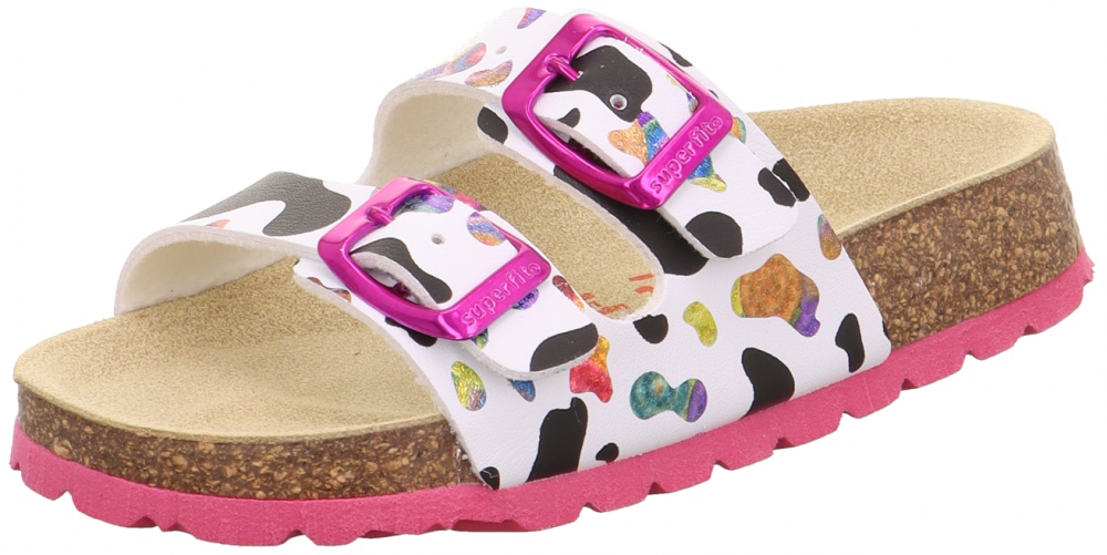 SUPERFIT Otvorená obuv  ružová / biela