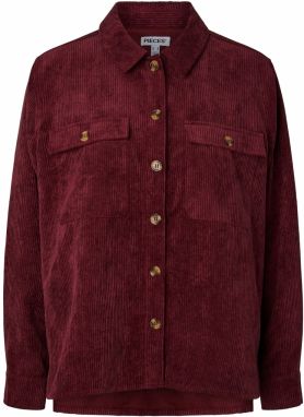 PIECES Blúzka 'PCEFFI'  vínovo červená