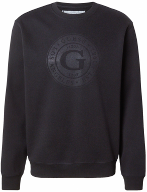 GUESS Mikina  čierna