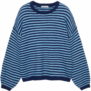 Pull&Bear Sveter  námornícka modrá / svetlomodrá