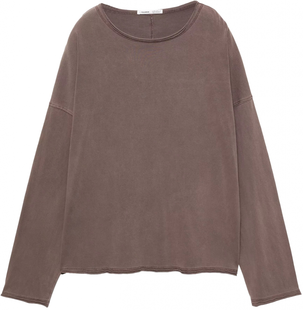 Pull&Bear Tričko  čokoládová