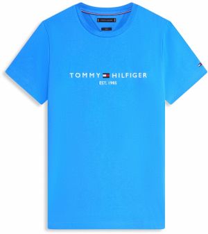 TOMMY HILFIGER Tričko  námornícka modrá / azúrová / červená / biela