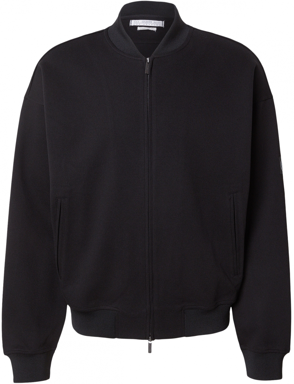 GUESS Tepláková bunda  čierna