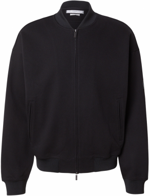 GUESS Tepláková bunda  čierna