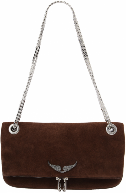 Zadig & Voltaire Listová kabelka 'ROCK II'  hnedá