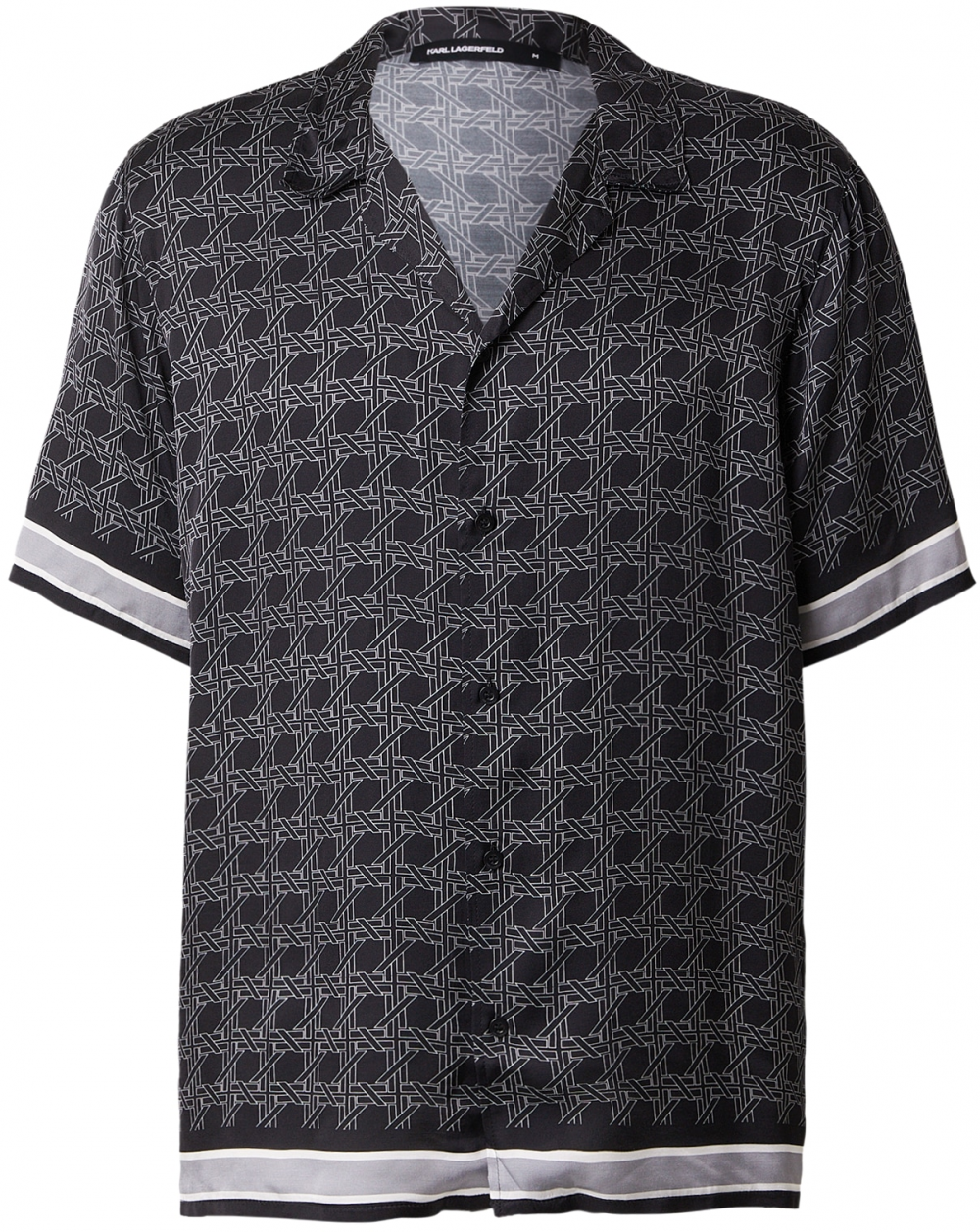 Karl Lagerfeld Košeľa  sivá / čierna